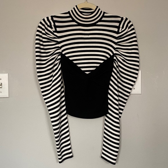 ZARA Two Piece Striped Sweater - Picture 3 of 6